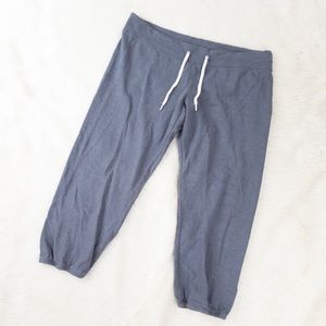 Monrow Classic Cropped Jogger Sweatpants
